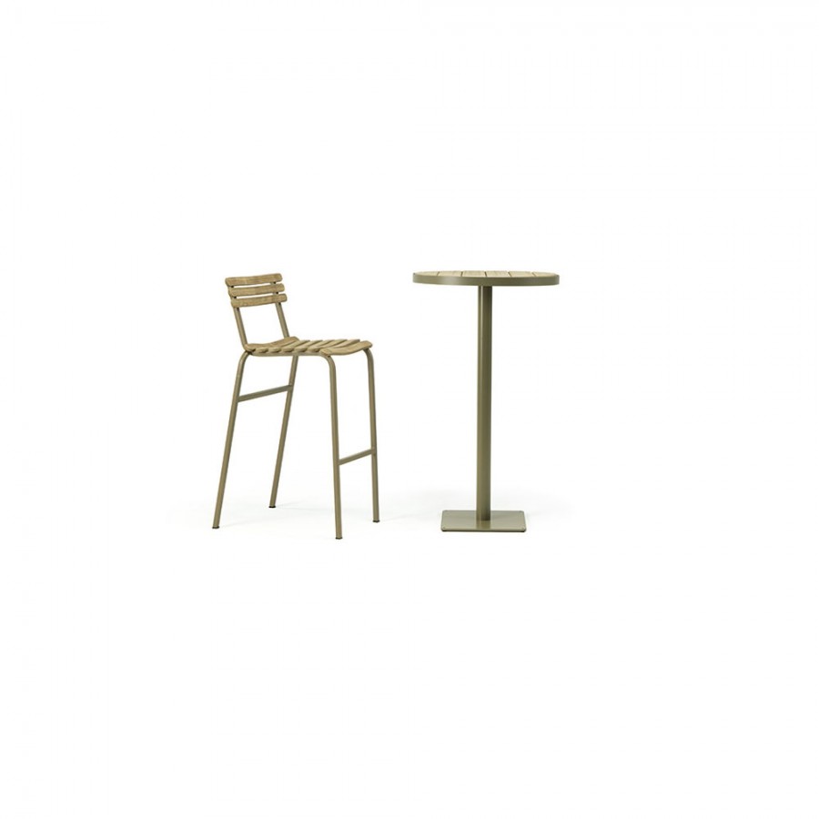 Masa Ethimo pentru dining din colectia Laren, rotunda, 60 cm, inalta